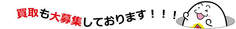 買取も大募集中